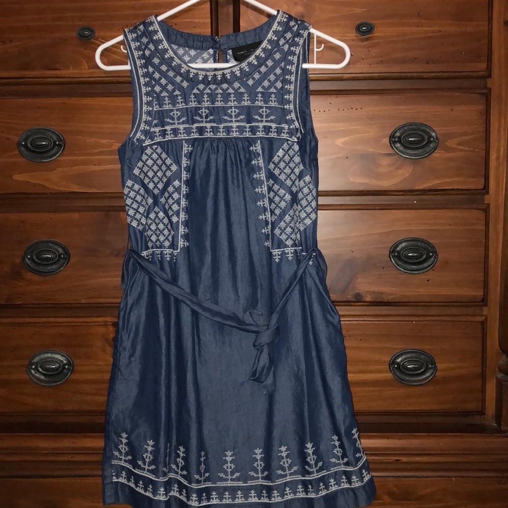 Cute mini jean dress
